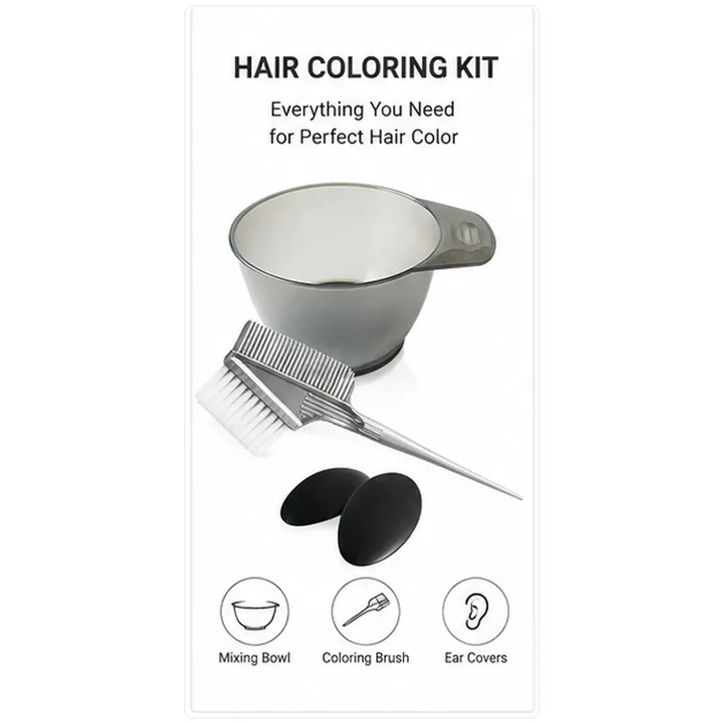 Kit Profesional de 3 Piezas para Tinte de Cabello